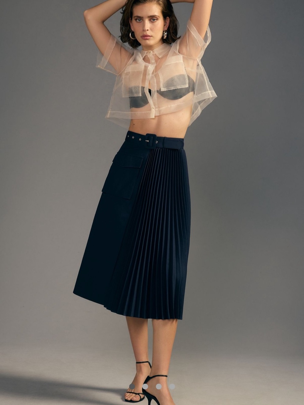 Mare Mare + Anthropologie Pleated Cargo Skirt